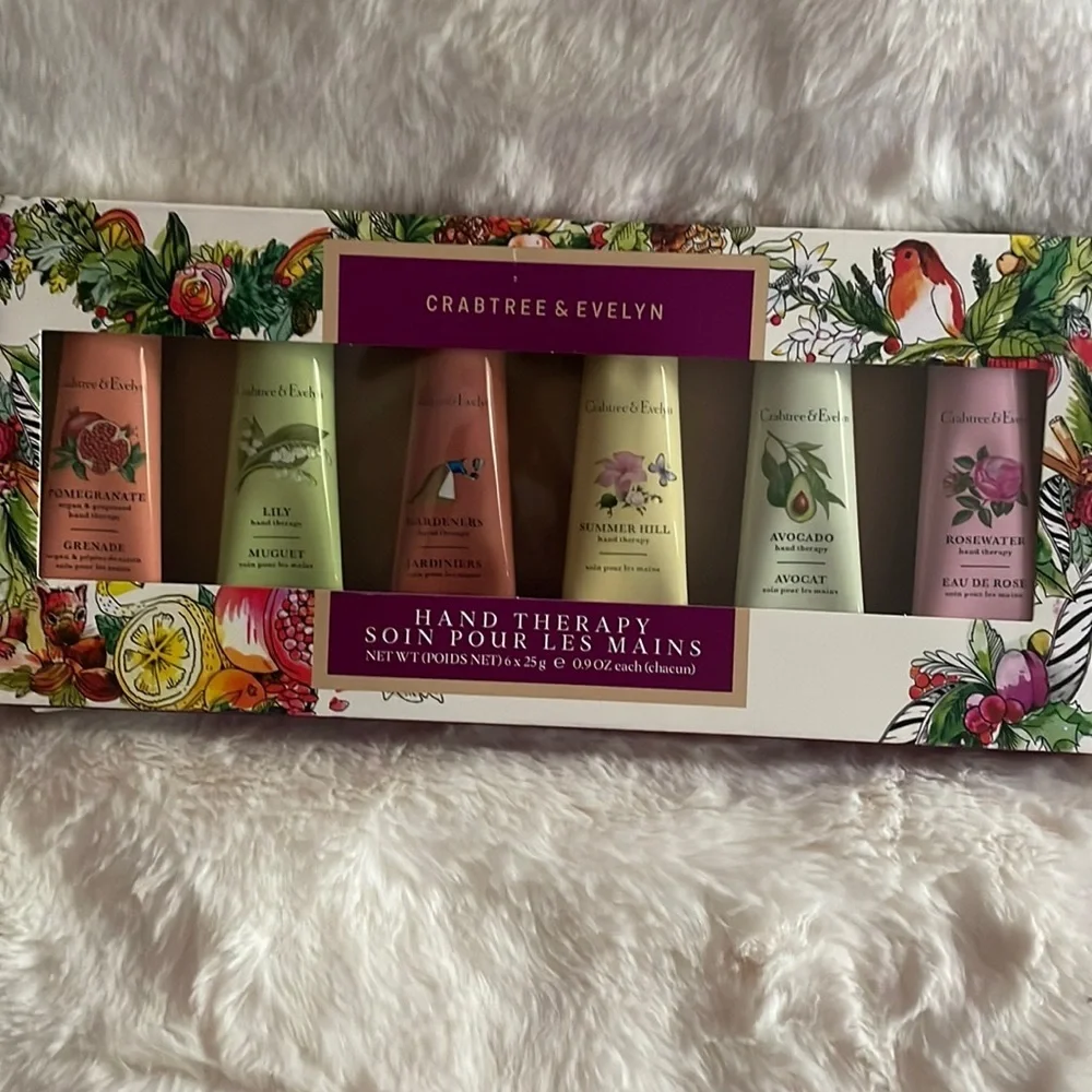 6‎ piece Crabtree and Evelyn hand therapy Set